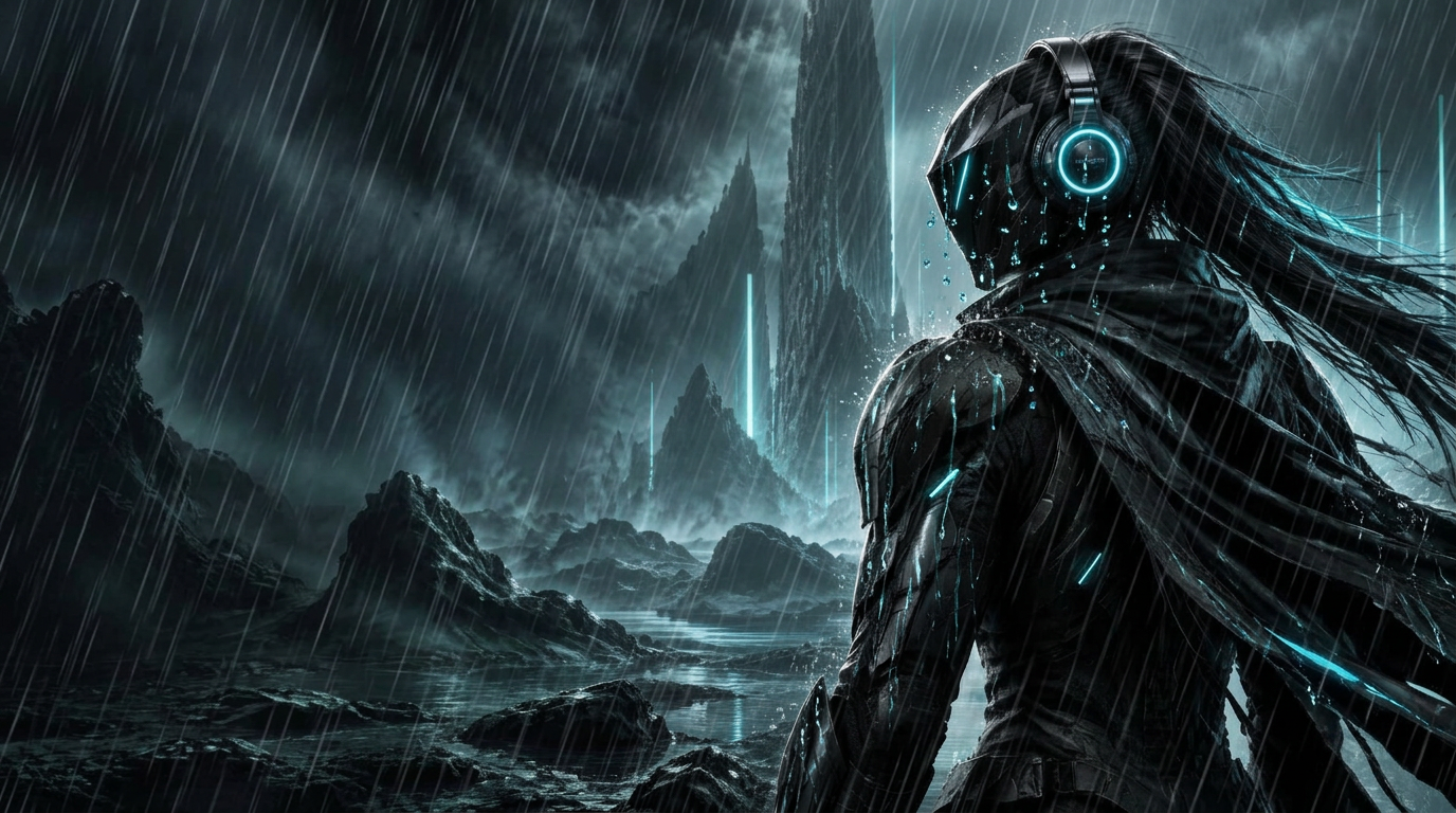 Sentinela futurista xphantom com headset